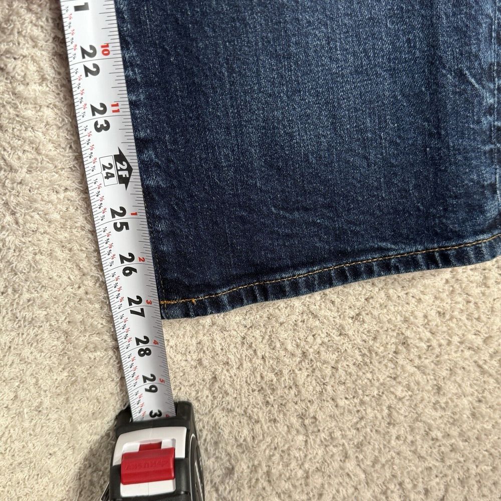 American Eagle Jeans Mens 36x30 Blue Relaxed Straight‎ Medium Wash Denim - Picture 4 of 9